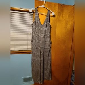 Forever 21 plaid jumpsuit with pockets, Size Small